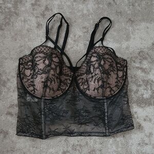 Victoria's Secret Very Sexy Black Lace Bra‎ Intimates Size 32DD